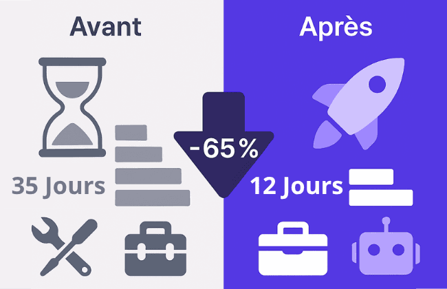 Graphique avant / après